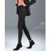 Jadea Leggings Galà donna in Cotone Elasticizzato Nero con Fasce Laterali in Lurex ART.4856